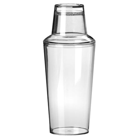 1pc 700ml PC Cocktail Shaker Bottle With Scale, Minimalist Clear Bar Shaker  For Bar